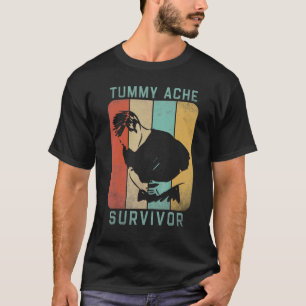 Vintage Tummy Ache Survivor Stomachache IBS T-Shirt