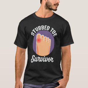 Vintage Tummy Ache Survivor Stubbed Toe Survivor T-Shirt