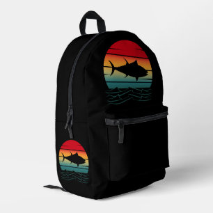 Vintage Tuna Fish Printed Backpack