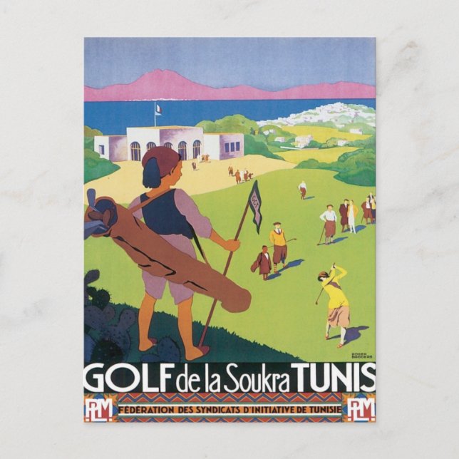 Vintage Tunis Tunisia Postcard (Front)