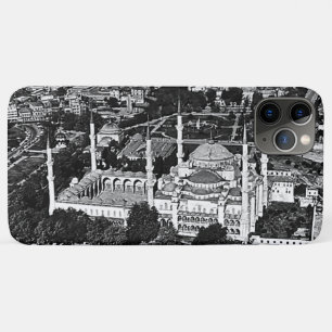 Vintage Turkey Istanbul blue mosque overview iPhone 11 Pro Max Case