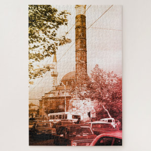 Vintage Turkey Istanbul Column Constantine Jigsaw Puzzle