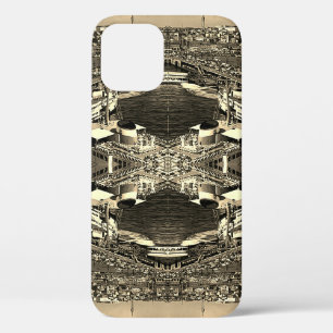 Vintage Turkey Istanbul Galata port iPhone 12 Pro Case
