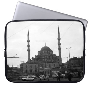 Vintage Turkey Istanbul The Yeni Camii mosque Laptop Sleeve