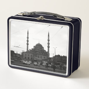 Vintage Turkey Istanbul The Yeni Camii mosque Metal Lunch Box