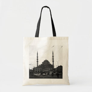Vintage Turkey Istanbul The Yeni Camii mosque Tote Bag
