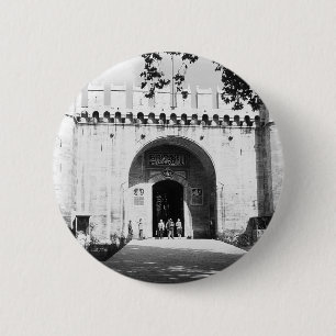 Vintage Turkey Istanbul Topkapi palace gate Postca 6 Cm Round Badge