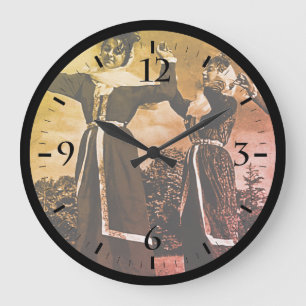 Vintage Turkey Istanbul turkish dance Large Clock