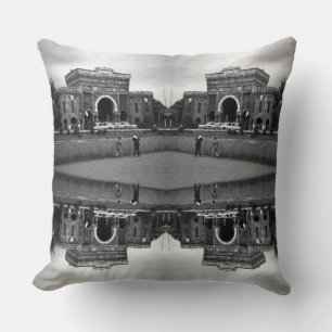 Vintage Turkey Istanbul University Postcard Drawst Cushion