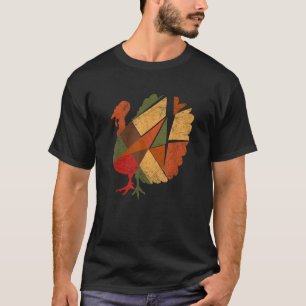 Vintage Turkey Jive Thanksgiving Holiday Turkey Fe T-Shirt