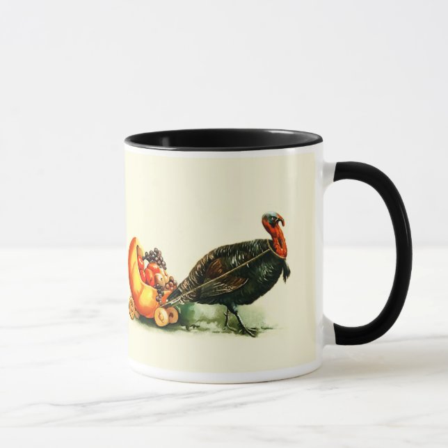 Vintage Turkey Thanksgiving Gift Mugs (Right)