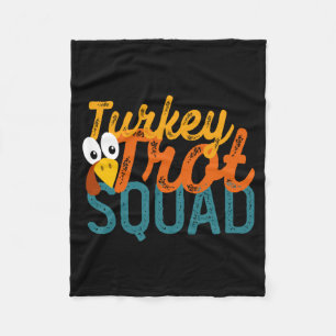 Vintage Turkey Trot Squad Performance Fleece Blanket