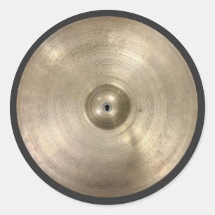 Vintage Turkish Constantinople Cymbal Classic Round Sticker
