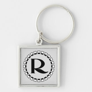 Vintage turn of the century, monogram R Key Ring