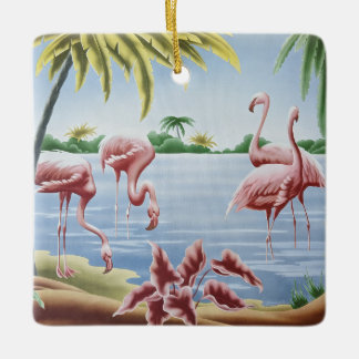 Vintage Turner Flamingo Ornament