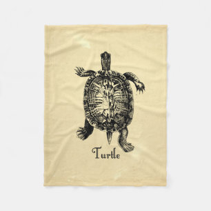 VINTAGE TURTLE FLEECE BLANKET