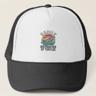 Vintage Turtle Lover Easily Distracted by Turtles  Trucker Hat