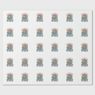 Vintage Turtle Lover Easily Distracted by Turtles Wrapping Paper
