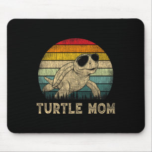 Vintage Turtle Mum Turtle Lovers Mummy Mother's Da Mouse Pad