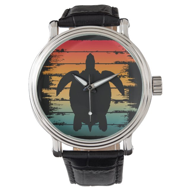 VINTAGE TURTLE SEA CREATURE REPTILE WATCH (Front)