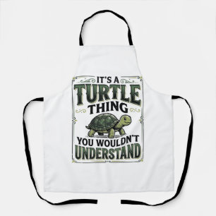 Vintage Turtle Thing Funny Turtle Lover Shirt_1 Apron
