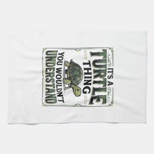 Vintage Turtle Thing Funny Turtle Lover Shirt_1 Tea Towel