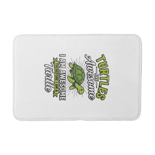 Vintage Turtles Are Awesome Funny Turtle Shirt_1 Bath Mat