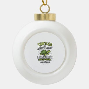 Vintage Turtles Are Awesome Funny Turtle Shirt_1 Ceramic Ball Christmas Ornament