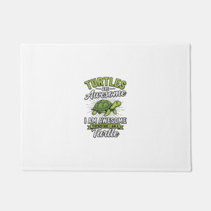 Vintage Turtles Are Awesome Funny Turtle Shirt_1 Doormat
