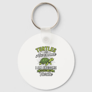 Vintage Turtles Are Awesome Funny Turtle Shirt_1 Key Ring