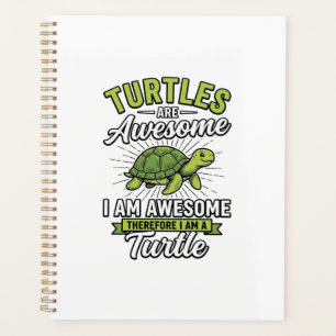 Vintage Turtles Are Awesome Funny Turtle Shirt_1 Planner