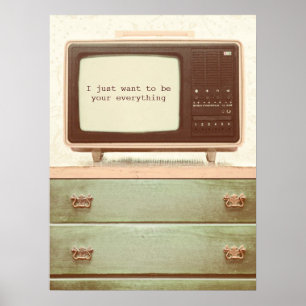 Vintage TV Star Poster