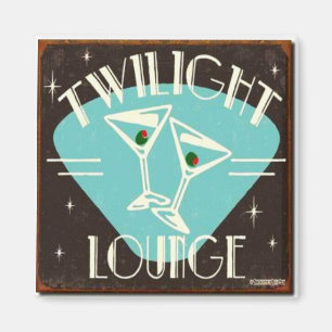 Vintage 'Twilight Lounge' Magnet