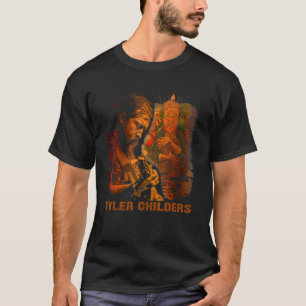 Vintage Tyler Childers Playing Guitar Music Costum T-Shirt