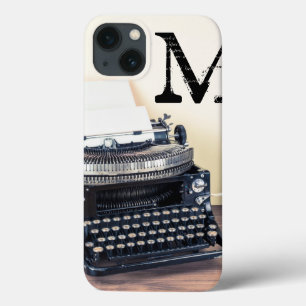 Vintage Type Writer Retro Telep Monogram IPAD Case
