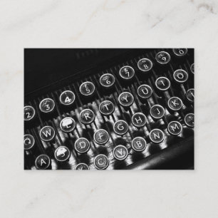 Vintage Typewriter Business Card