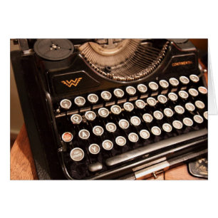 Vintage Typewriter Card
