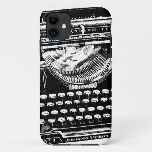 Vintage Typewriter Illustration iPhone 11 Case