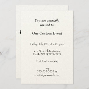 Vintage Typewriter Illustration Invitation