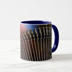 Vintage Typewriter Keys (Red/Blue) Mug