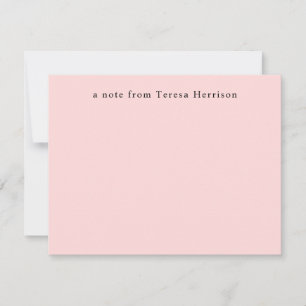 Vintage Typewriter Minimal Simple Cream Design Card