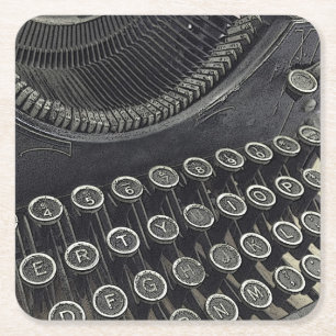Vintage Typewriter Paper Coasters