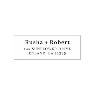 Vintage Typewriter Wedding Return Address Self-inking Stamp