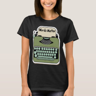 Vintage Typewriter words Retro Design T-Shirt
