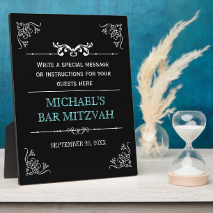 Vintage Typography Bar/Bat Mitzvah Plaque
