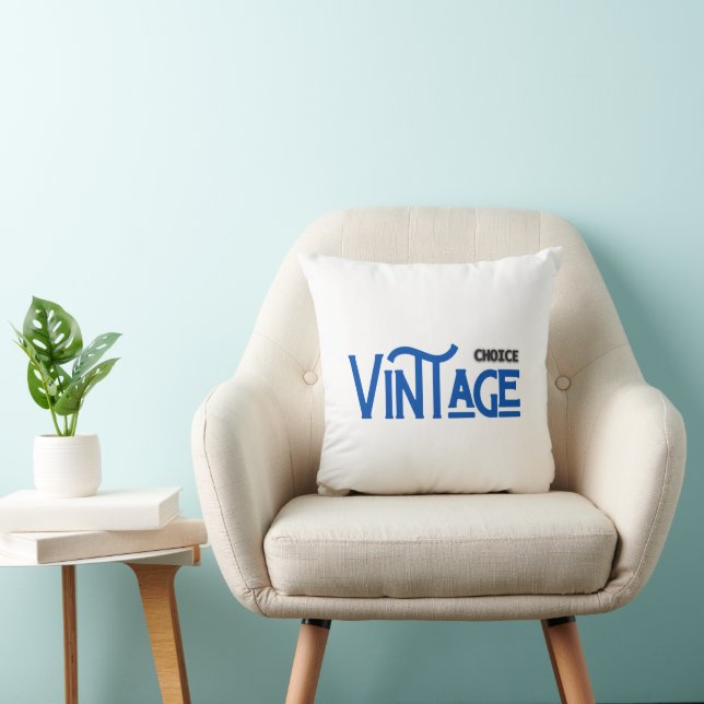 Vintage Typography Cushion (Chair)
