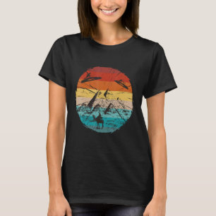 Vintage  Ufo Ancient Egyptian Pyramids Egypt Alien T-Shirt