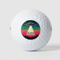 Vintage UFO at Sunset Personalised