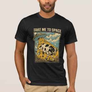 Vintage UFO Cow Abduction T-Shirt