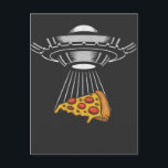 Vintage UFO Pizza Abduction Alien Retro Spaceship Postcard<br><div class="desc">Do you believe in UFO and Alien Abduction? Then you will love this Science Fiction Gift. The perfect Surprise for a Extraterrestrial,  Spaceship,  and Galaxy Enthusiast.</div>